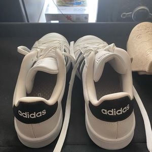 White & Black Adidas Sneakers